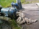 ausgebaute verstopfte Pumpe, in der verzopfte Feuchttücher und ähnliches festhängen